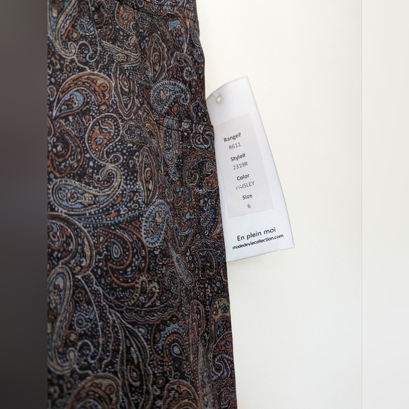 Luxury Canadian Mode De Vie Paisley Pants, Brand New with Tags - Picture 5 of 7